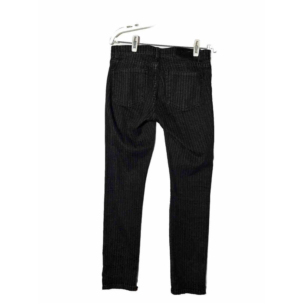 Lauren Ralph Lauren Jeans Co Women's Size 10 Black Denim Striped Classic